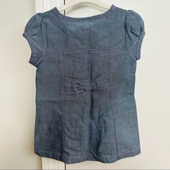 Maggie & Zoe girl’s chambray dress with ruffle front - Picture 3 of 3